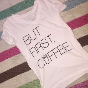 A White graphic T-shirt